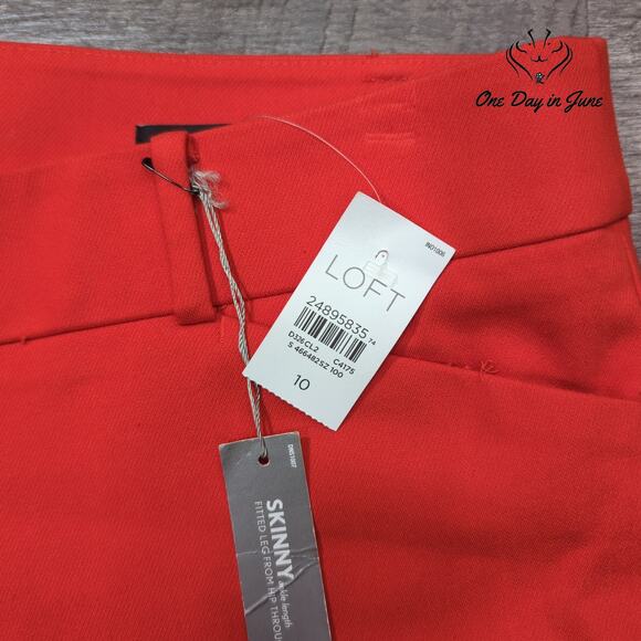 Loft Marisa Skinny Pants Size 10 - Picture 2 of 6